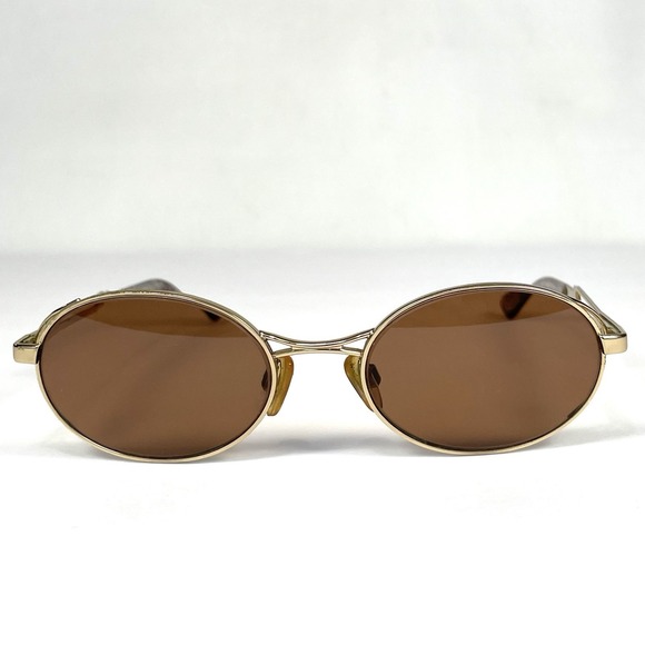 Vogue Accessories - Vogue VO3233-S Vintage 90s Oval Sunglasses Frames Gold Italy 52-19-135